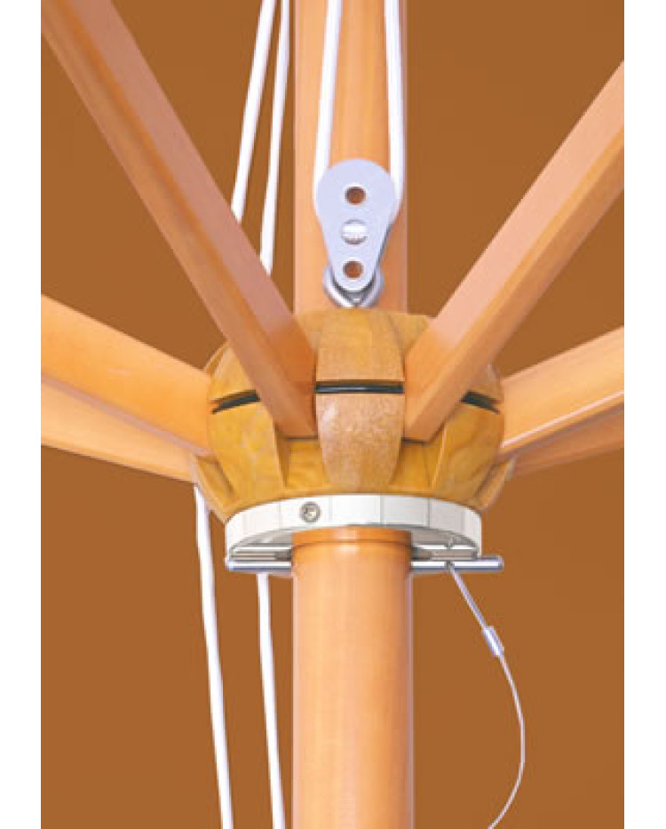 Maximum Shade Wood Patio Umbrella Galtech 11' Wood Umbrella Frame